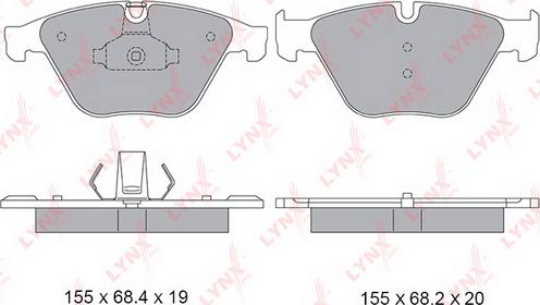 LYNXauto BD-1435 - Komplet Pločica, disk-kočnica www.molydon.hr