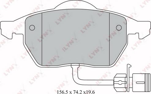 LYNXauto BD-1209 - Komplet Pločica, disk-kočnica www.molydon.hr