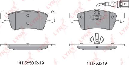 LYNXauto BD-8039 - Komplet Pločica, disk-kočnica www.molydon.hr