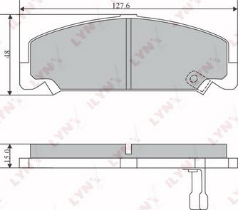 LYNXauto BD-3415 - Komplet Pločica, disk-kočnica www.molydon.hr