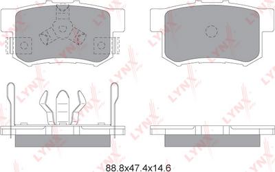 LYNXauto BD-3434 - Komplet Pločica, disk-kočnica www.molydon.hr