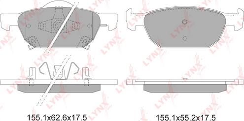 LYNXauto BD-3423 - Komplet Pločica, disk-kočnica www.molydon.hr