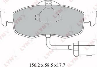 LYNXauto BD-3012 - Komplet Pločica, disk-kočnica www.molydon.hr