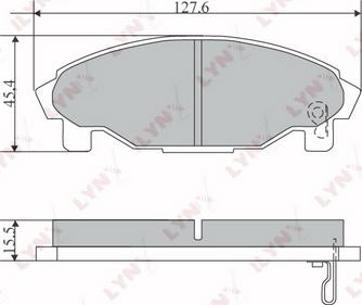 LYNXauto BD-2402 - Komplet Pločica, disk-kočnica www.molydon.hr