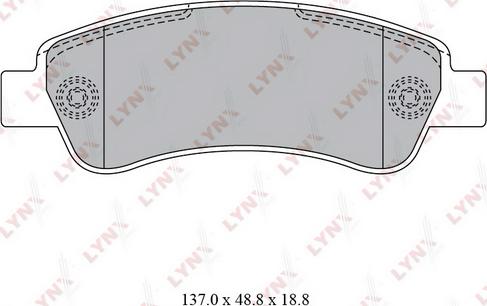 LYNXauto BD-2830 - Komplet Pločica, disk-kočnica www.molydon.hr