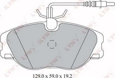 LYNXauto BD-2214 - Komplet Pločica, disk-kočnica www.molydon.hr