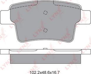 LYNXauto BD-2226 - Komplet Pločica, disk-kočnica www.molydon.hr