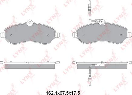 LYNXauto BD-2227 - Komplet Pločica, disk-kočnica www.molydon.hr