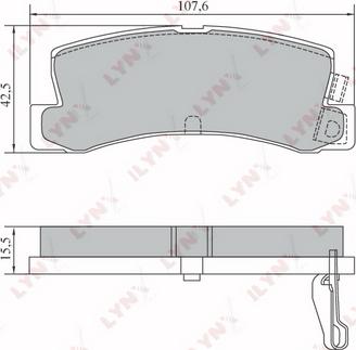 LYNXauto BD-7557 - Komplet Pločica, disk-kočnica www.molydon.hr