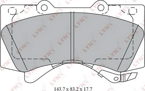 LYNXauto BD-7580 - Komplet Pločica, disk-kočnica www.molydon.hr