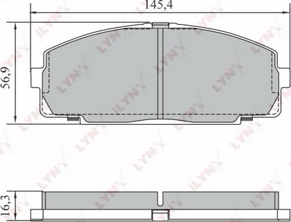 LYNXauto BD-7582 - Komplet Pločica, disk-kočnica www.molydon.hr