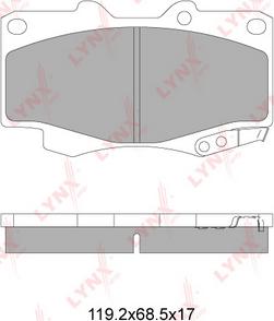 LYNXauto BD-7606 - Komplet Pločica, disk-kočnica www.molydon.hr