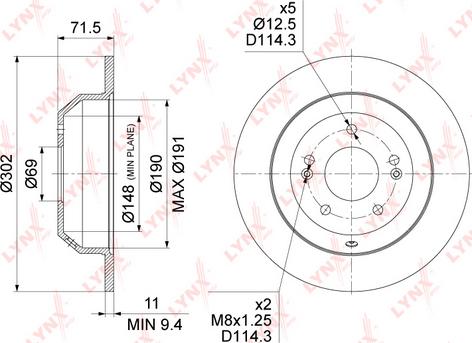 LYNXauto BN-1543 - Kočioni disk www.molydon.hr