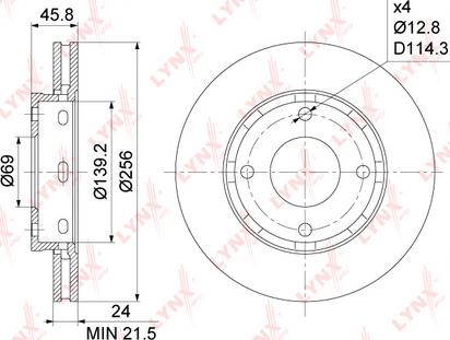 LYNXauto BN-1094 - Kočioni disk www.molydon.hr