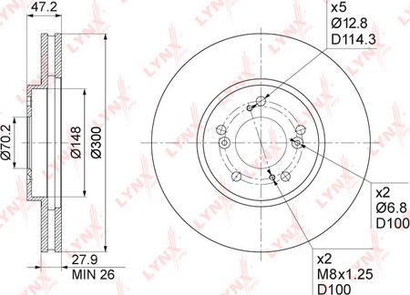 LYNXauto BN-1042 - Kočioni disk www.molydon.hr