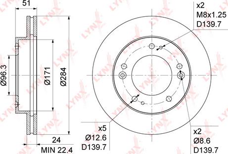 LYNXauto BN-1059 - Kočioni disk www.molydon.hr