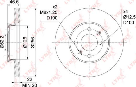 LYNXauto BN-1058 - Kočioni disk www.molydon.hr