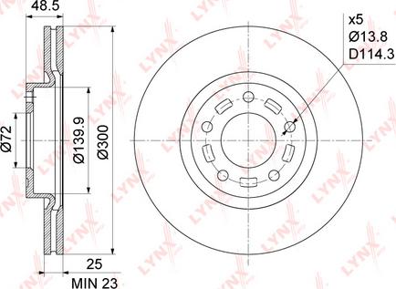 LYNXauto BN-1069 - Kočioni disk www.molydon.hr