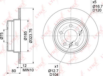 LYNXauto BN-1001 - Kočioni disk www.molydon.hr