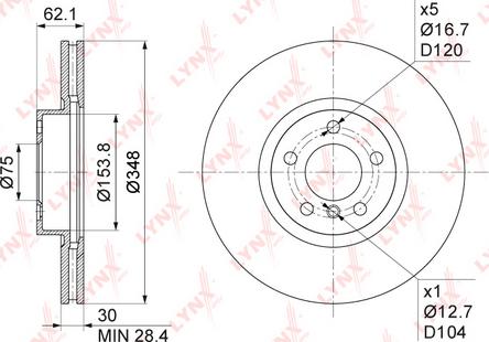 LYNXauto BN-1008 - Kočioni disk www.molydon.hr