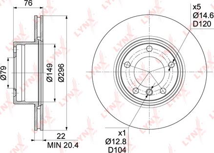 LYNXauto BN-1002 - Kočioni disk www.molydon.hr