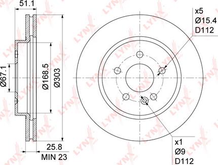 LYNXauto BN-1083 - Kočioni disk www.molydon.hr