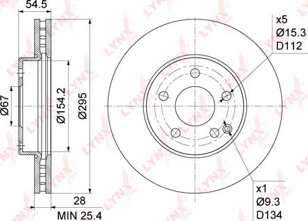 LYNXauto BN-1082 - Kočioni disk www.molydon.hr