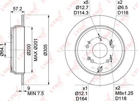 LYNXauto BN-1030 - Kočioni disk www.molydon.hr