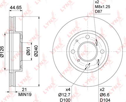 LYNXauto BN-1038 - Kočioni disk www.molydon.hr