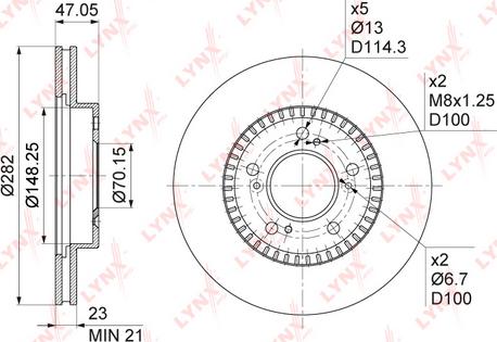 LYNXauto BN-1037 - Kočioni disk www.molydon.hr