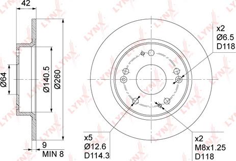 LYNXauto BN-1029 - Kočioni disk www.molydon.hr