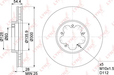 LYNXauto BN-1028 - Kočioni disk www.molydon.hr