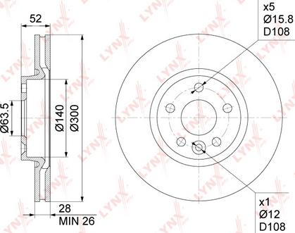 LYNXauto BN-1027 - Kočioni disk www.molydon.hr