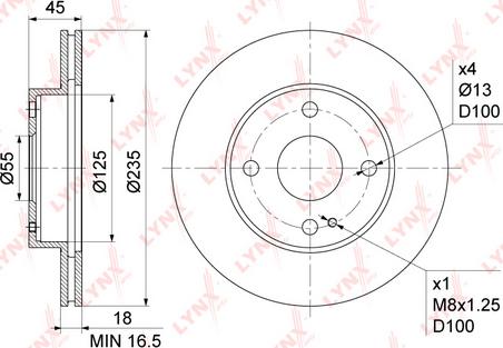 LYNXauto BN-1070 - Kočioni disk www.molydon.hr