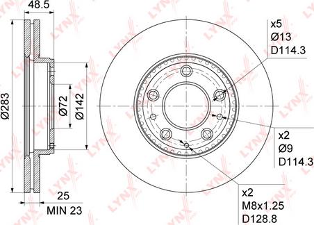 LYNXauto BN-1072 - Kočioni disk www.molydon.hr