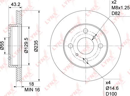 LYNXauto BN-1153 - Kočioni disk www.molydon.hr