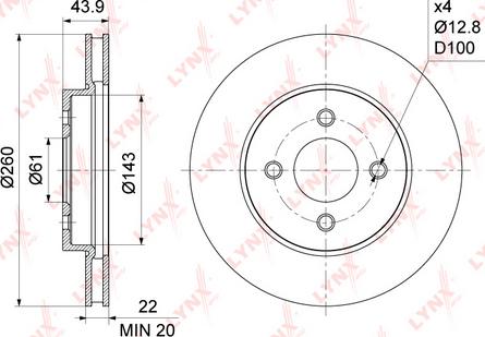 LYNXauto BN-1115 - Kočioni disk www.molydon.hr