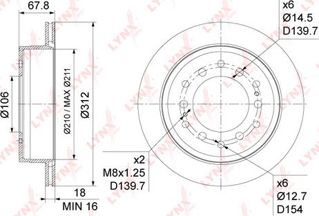 LYNXauto BN-1183 - Kočioni disk www.molydon.hr