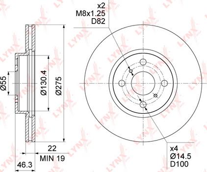 LYNXauto BN-1178 - Kočioni disk www.molydon.hr