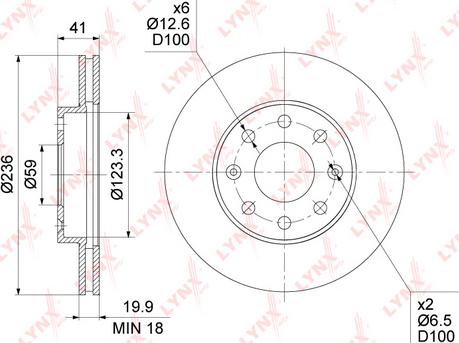 LYNXauto BN-1347 - Kočioni disk www.molydon.hr