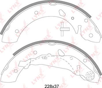 LYNXauto BS-7525 - Komplet kočnica, bubanj kočnice www.molydon.hr