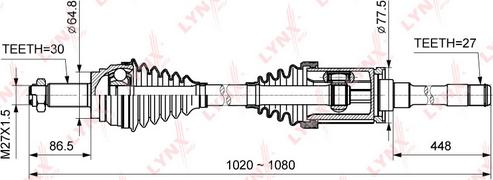 LYNXauto CD-1424 - Pogonska osovina www.molydon.hr