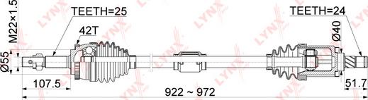 LYNXauto CD-1094A - Pogonska osovina www.molydon.hr