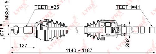 LYNXauto CD-1046 - Pogonska osovina www.molydon.hr