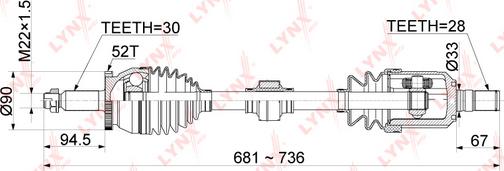 LYNXauto CD-1060A - Pogonska osovina www.molydon.hr