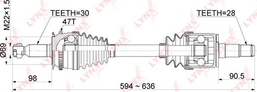 LYNXauto CD-1085A - Pogonska osovina www.molydon.hr