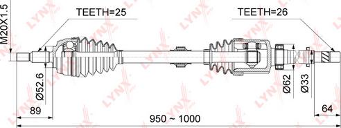 LYNXauto CD-1020 - Pogonska osovina www.molydon.hr