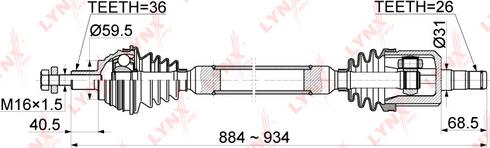 LYNXauto CD-1142 - Pogonska osovina www.molydon.hr