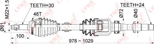 LYNXauto CD-1151A - Pogonska osovina www.molydon.hr