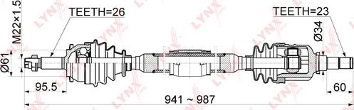 LYNXauto CD-1153 - Pogonska osovina www.molydon.hr